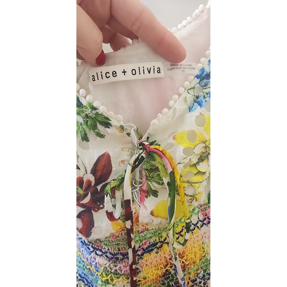Alice+ Olivia Women's Dress, Floral, Size 10 - Picture 6 of 12